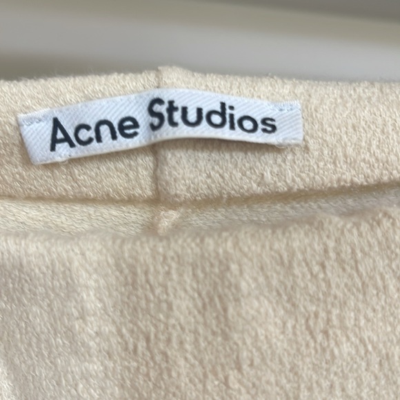 Acne Studios Evelta Crochet Trimmed Cotton Pants - Picture 4 of 5